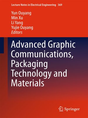 cover image of Advanced Graphic Communications, Packaging Technology and Materials